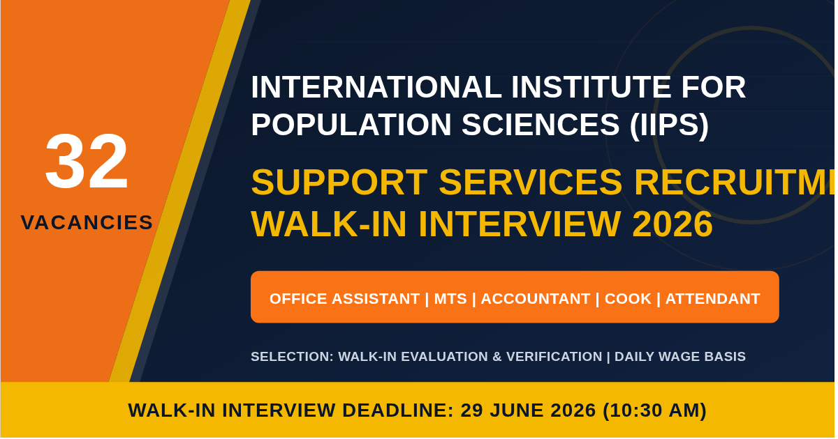 IIPS Mumbai Recruitment 2026