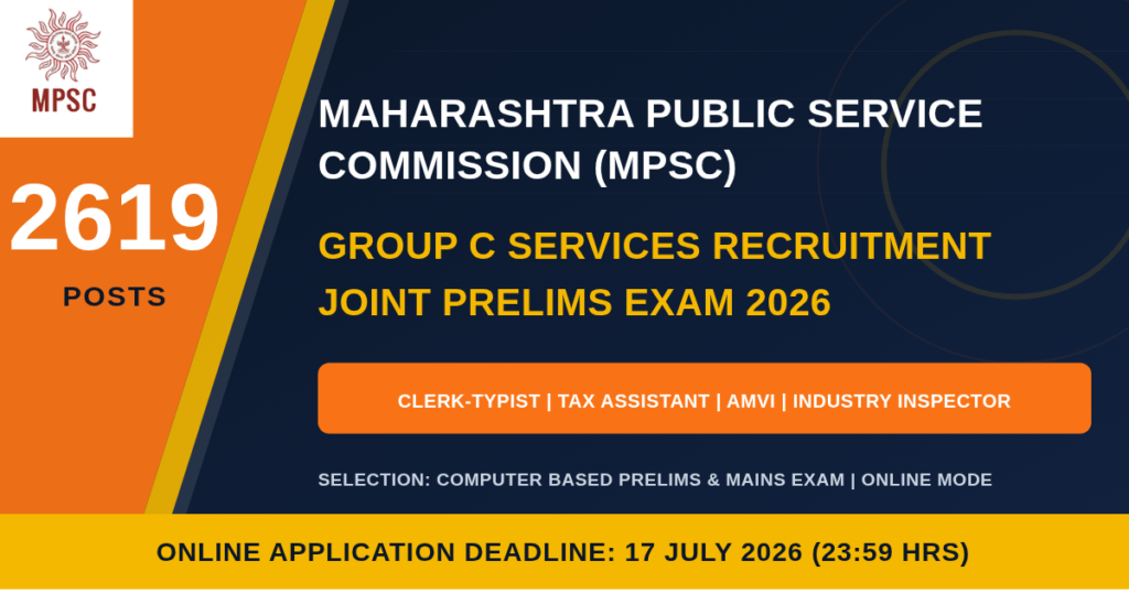 MPSC Group C Recruitment 2026