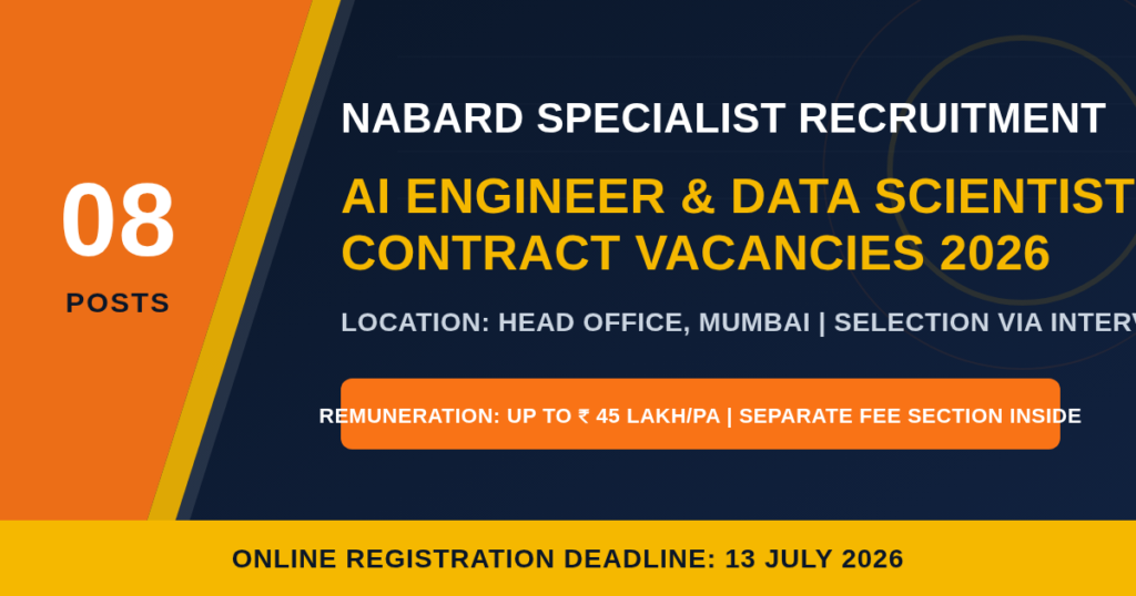 NABARD Specialist Recruitment 2026