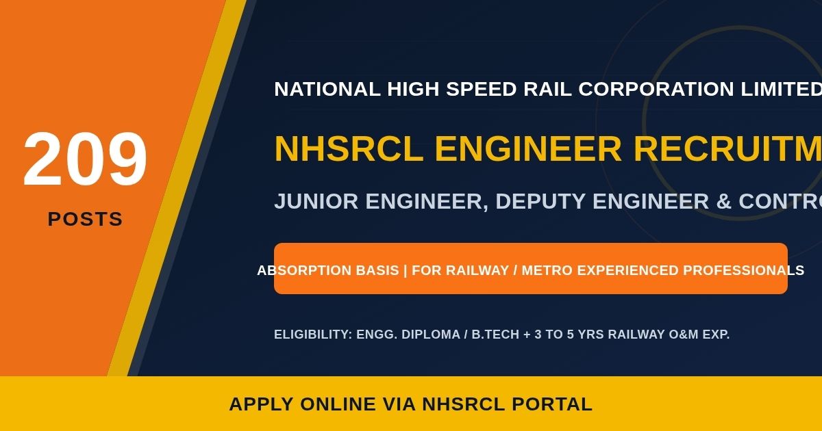 NHSRCL Engineer Recruitment 2026
