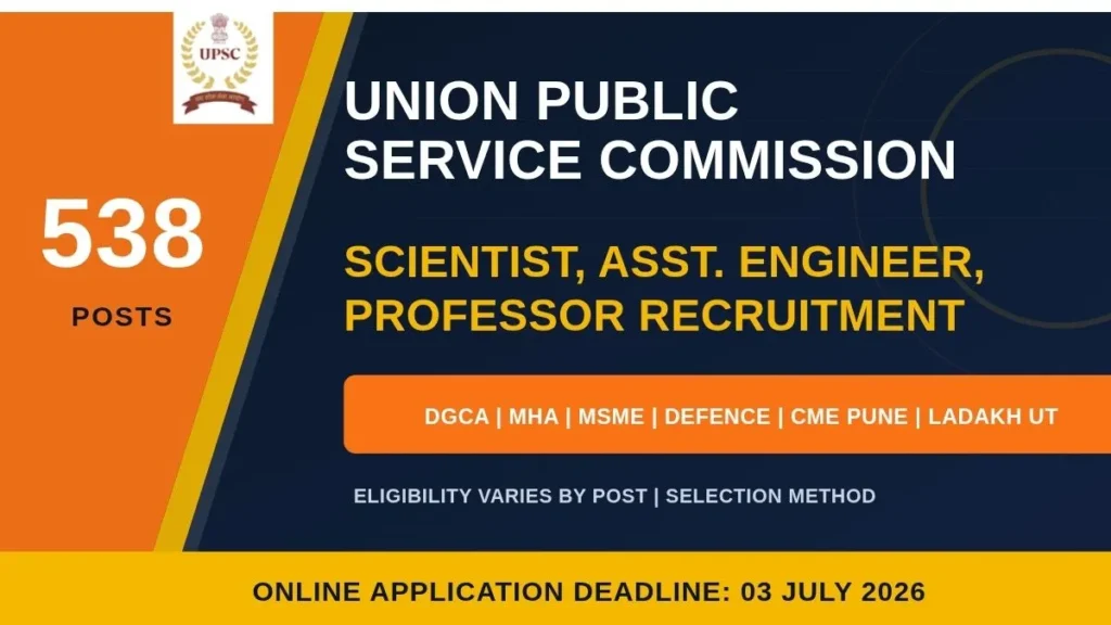 UPSC Recruitment 2026