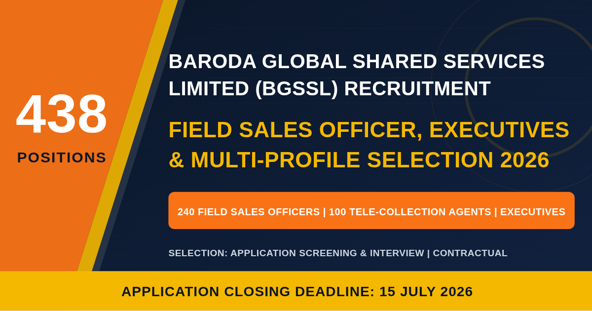 BGSSL Recruitment 2026