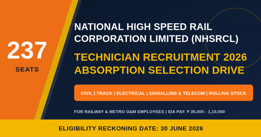NHSRCL Technician Recruitment 2026